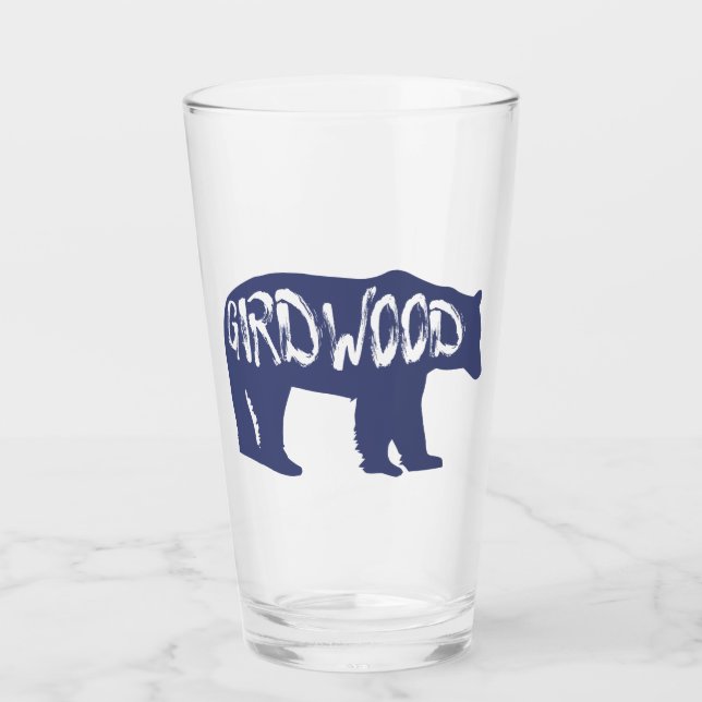 Girdwood Alaska Bear Glas (Vorderseite)