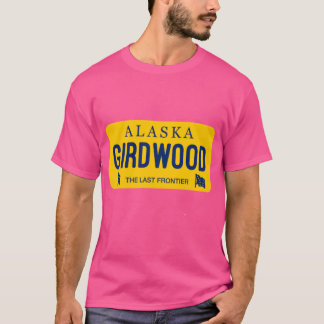 Girdwood Alaska Nummernschild Stadtname T-Shirt