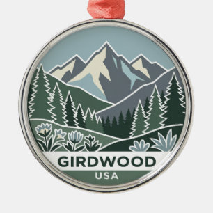 Girdwood, Chugach-Gebirge USA Ornament Aus Metall
