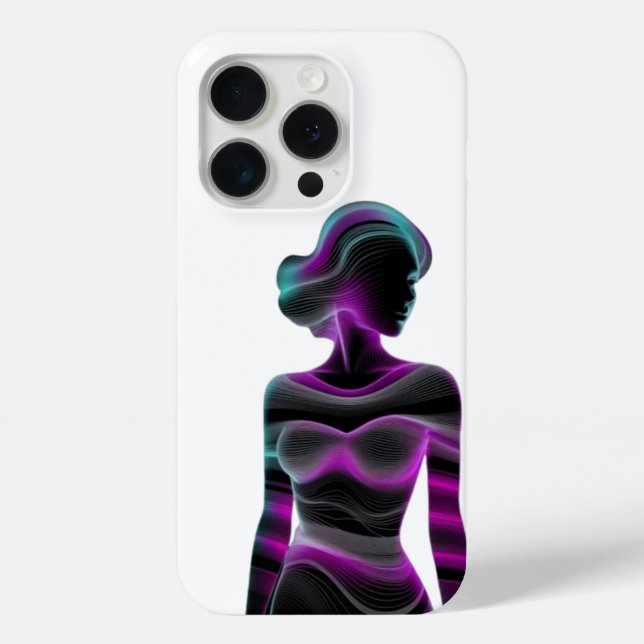 Girl 3D-Kunstdesign Case-Mate iPhone Hülle (Rückseite)