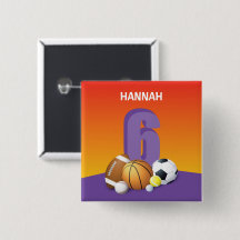 Girl 6. Geburtstag Sportbälle