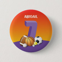 Girl 7. Geburtstag Sportbälle