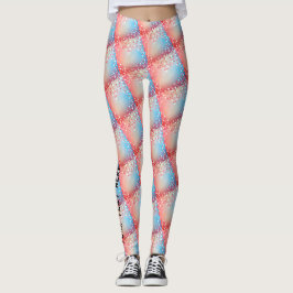 Girl Abstrakt Heart Shape Funky Y2K Yoga Leggings