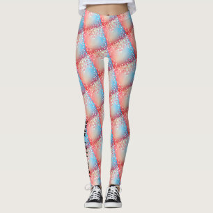Girl Abstrakt Heart Shape Funky Y2K Yoga Leggings
