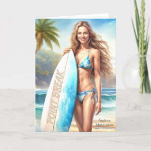 Girl Action Point Break Einladung