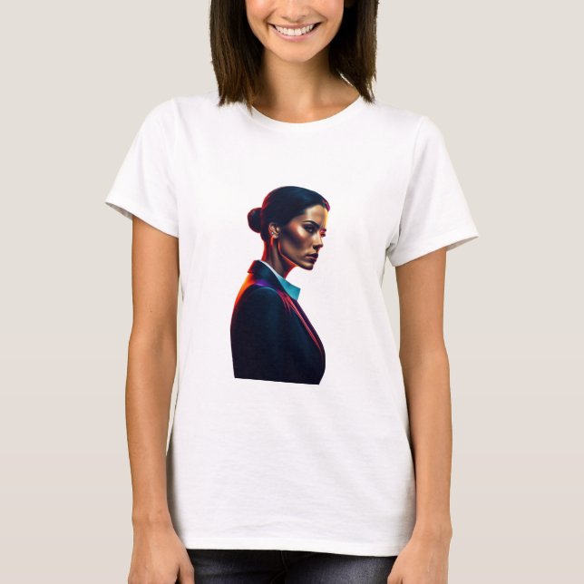 Girl-AI-Bild T-Shirt (Vorderseite)