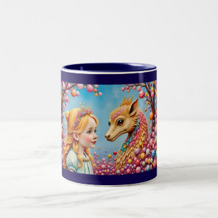 ~ Girl and Baby Dragon ~ Tasse