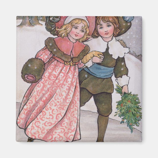 Girl and Boy Skaten Magnet (Vorne)