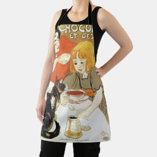 Girl and Cat, Alexandre Steinlen Schürze