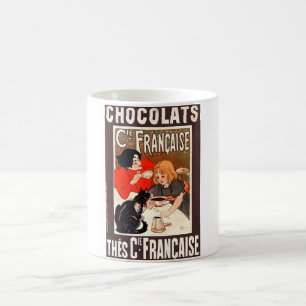 Girl and Cat, Vintage Poster, Alexandre Steinlen Kaffeetasse