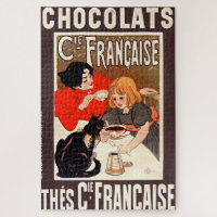 Girl and Cat, Vintage Poster, Alexandre Steinlen