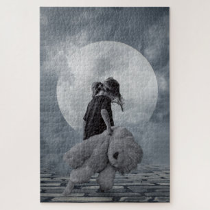 Girl and Teddy Bear Puzzle