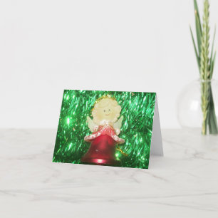 Girl Angel Foto Folded Note Card