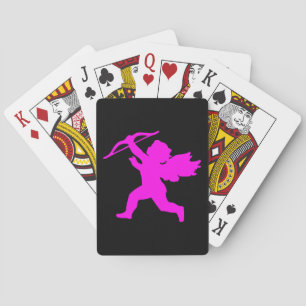 Girl Angel Pink Black Playing Cards Spielkarten