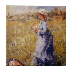 Girl-Ansammlung-Blume von Renoir Fliese