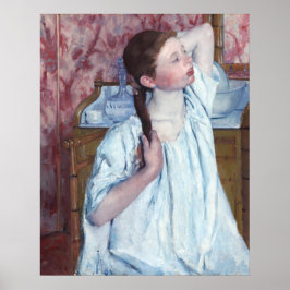 Girl Arrange Hair - Mary Cassatt Fine Art Poster