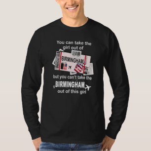 Girl aus Birmingham Boarding Pass Flight Ticket B T-Shirt