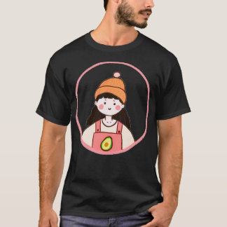 Girl Avocado Vintag SA T-Shirt