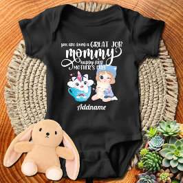 Girl Baby Bodysuit Happy 1. Müttertag Baby Strampler
