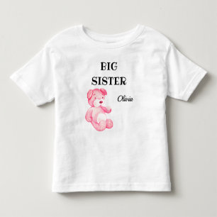 Girl Baby Dusche Attraktion Niedlich Big Sister 2T Kleinkind T-shirt