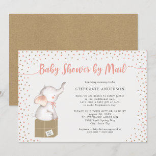 Girl Baby Dusche mit Versandbox Einladung