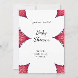 Girl Baby Dusche Party Rosa Weiß Einladung