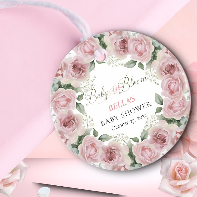 Girl Baby in Bloom Baby Dusche Geschenke Geschenkanhänger (Von Creator hochgeladen)