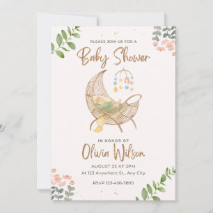 Girl Baby Shower Einladung