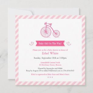 Girl Baby Shower - Einladungskarte Einladung