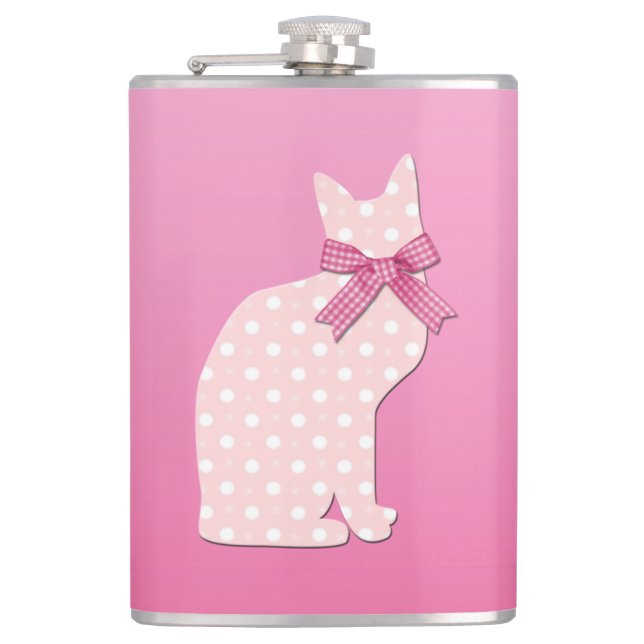 Girl Baby Shower Flachmann (Vorderseite)