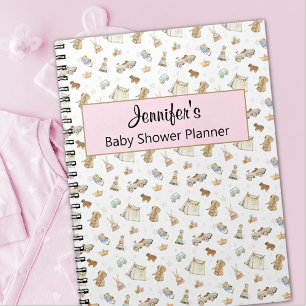 Girl Baby Shower Planner Vintage Spielzeuge Notizblock