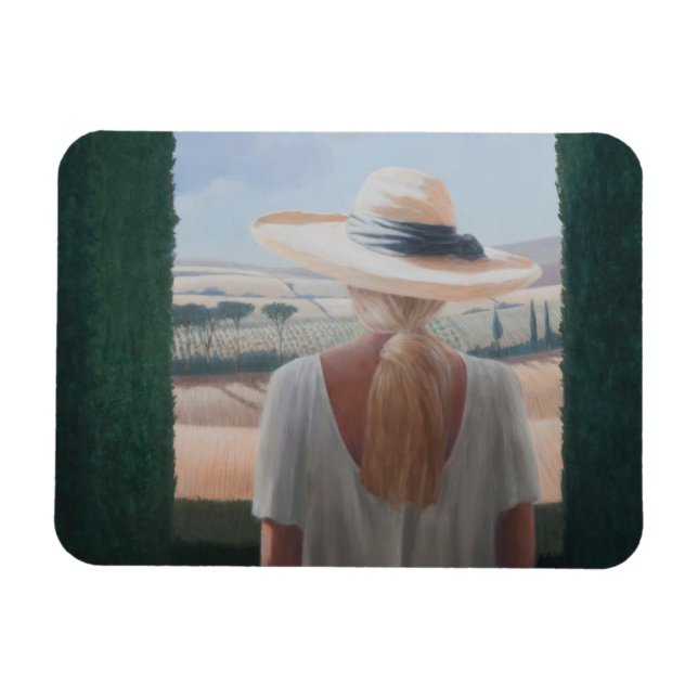 Girl back view Toskana 2012 Magnet (Horizontal)