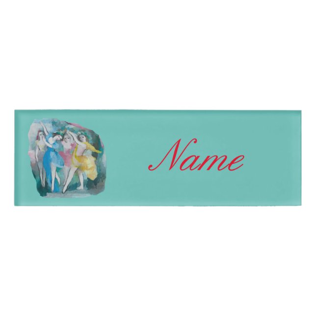 Girl Ballerina Dancers Thunder_Cove Namenschild (Vorderseite)