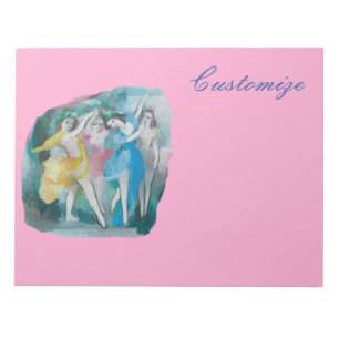 Girl Ballerina Dancers Thunder_Cove Notizblock