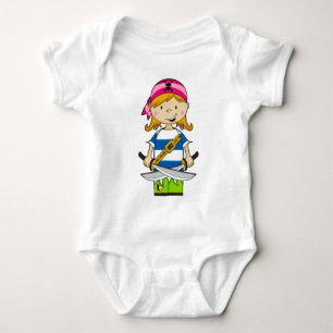Girl Bandana Pirate Babies T - Shirt