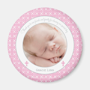 Girl Baptism/Christening Favor - Foto von Magnet