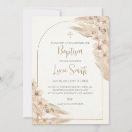 Girl Baptism lädt zur Weihnachtsfeier ein Girls Einladung