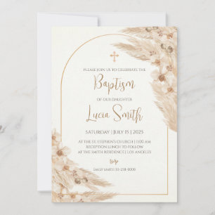 Girl Baptism lädt zur Weihnachtsfeier ein Girls Einladung