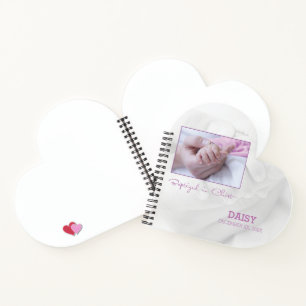 Girl Baptisse Herzlichen Glückwunsch für Baby Pers Notizbuch