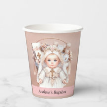 Girl Baptisse Rose Gold Christening Basket