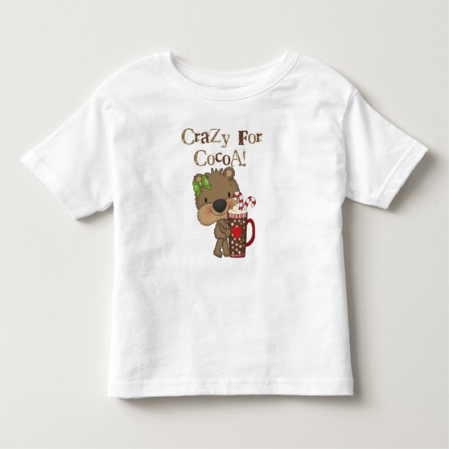 Girl Bear Crazy für Kakao Kleinkind T-shirt (Vorderseite)