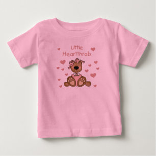 Girl Bear Little Heartthrob Baby T-shirt
