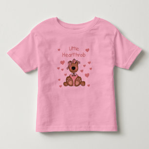 Girl Bear Little Heartthrob Kleinkind T-shirt
