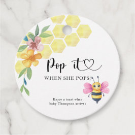 Girl Bee Pop, wenn sie Pop Geschenkanhänger