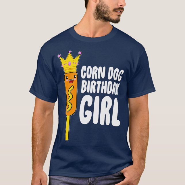 Girl Birthday Mais Hund Kostümkorn Hunde Familie T-Shirt (Vorderseite)