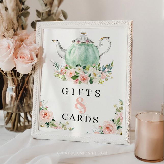 Girl Birthday Par-Tea Party Geschenke und Karten u Poster (Von Creator hochgeladen)