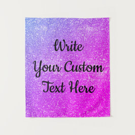 Girl Birthday Party Foto Stand Hintergrund Sparkle Wandteppich