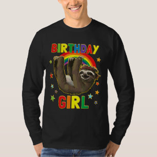 Girl Birthday Sloth B Day Party Kinder Idee Schluc T-Shirt