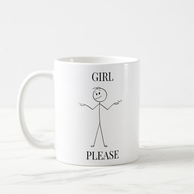 Girl Bitte Tasse (Links)
