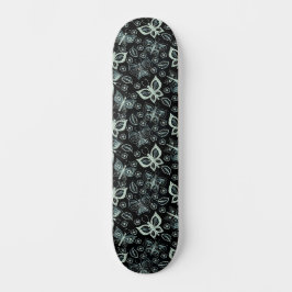 Girl Black & White Butterfly-Skateboard Skateboard
